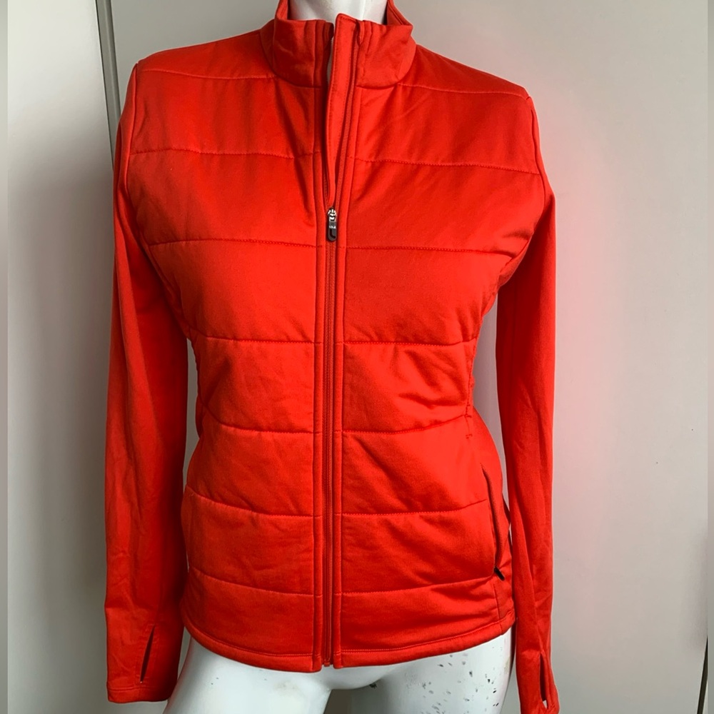 Lole Just Cardigan women’s small orange quilted full zip